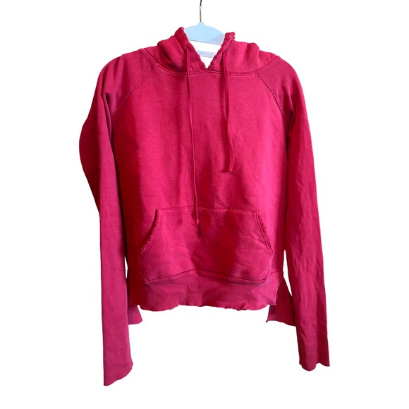 Frank & Eileen NWOT Tee Lab Pocket Hoodie Size S Cranberry Red - Picture 1 of 4
